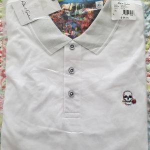 White Robert Graham Polo Shirt